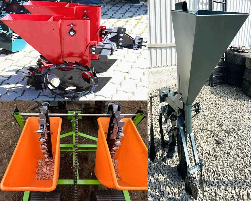 Часникосаджалка мотоблочна навісна ланцюгова рядна саджалка часнику