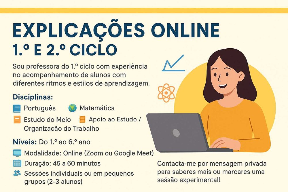 Explicações Online – 1.º e 2.º Ciclo