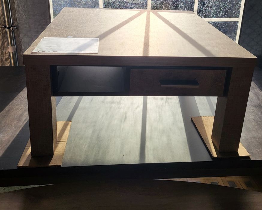 Ława kawowa z szufladą 80x80x40 Nowa