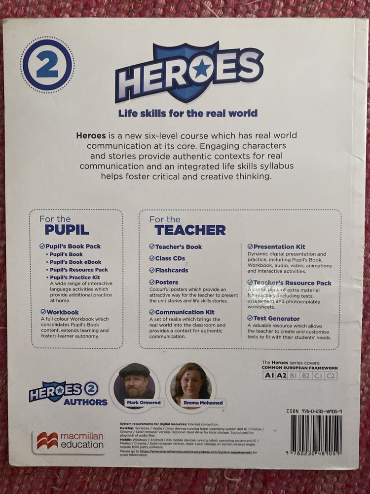 Livros do Cambridge HEROES 2 (manual e exercicios)