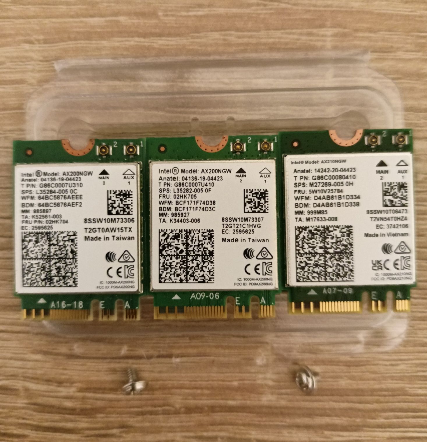 Адаптер WiFi 6 Intel AX200NGW та WiFi 6e AX210NGW 802.11ax + BT5.2
