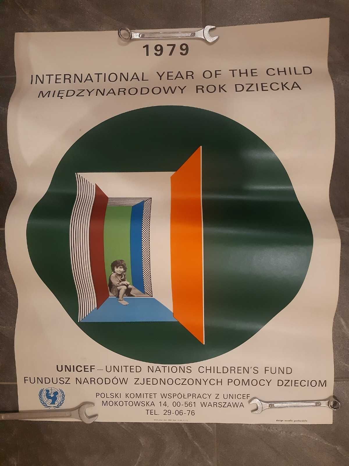 Unicef 79 International Year of the Child Rosella Gambardella Poster