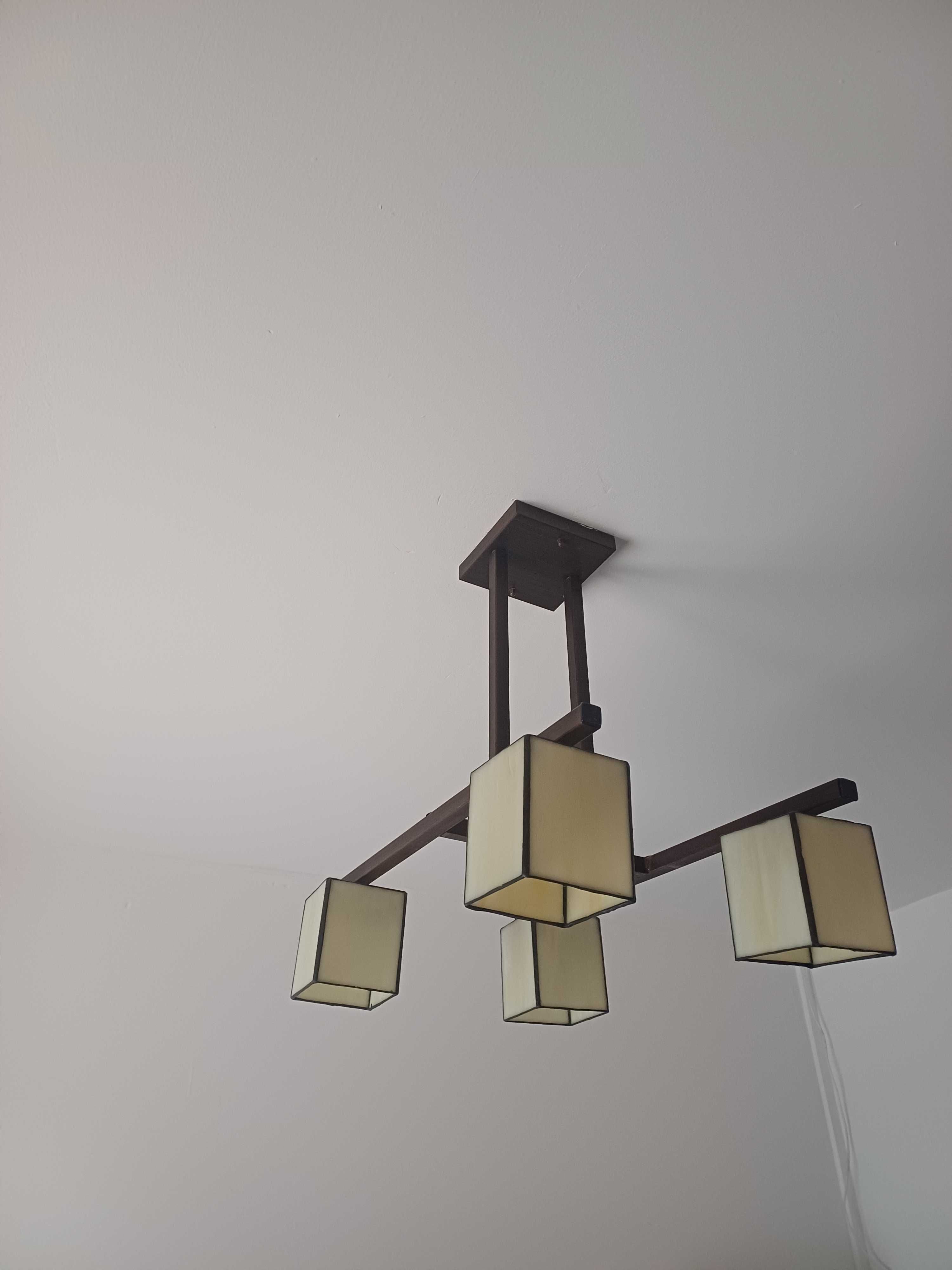 LAMPA witrażowa 4 klosze lampy z witrażami Lampy są jak nowe WYSYŁKA