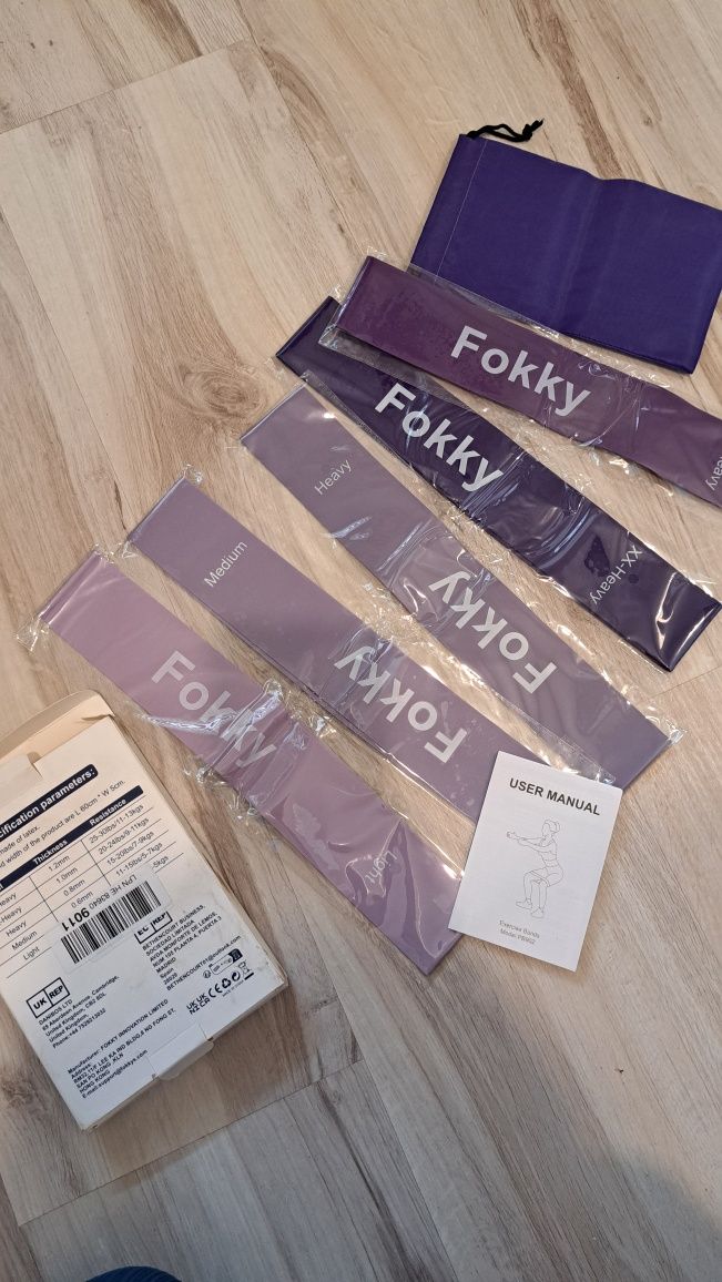 Taśmy oporowe gumy do ćwiczeń Fokky