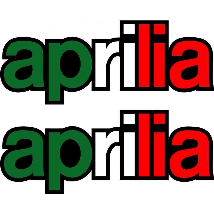 Вінілові наклейки APRILIA комплект з 2-х штук.  на корпус