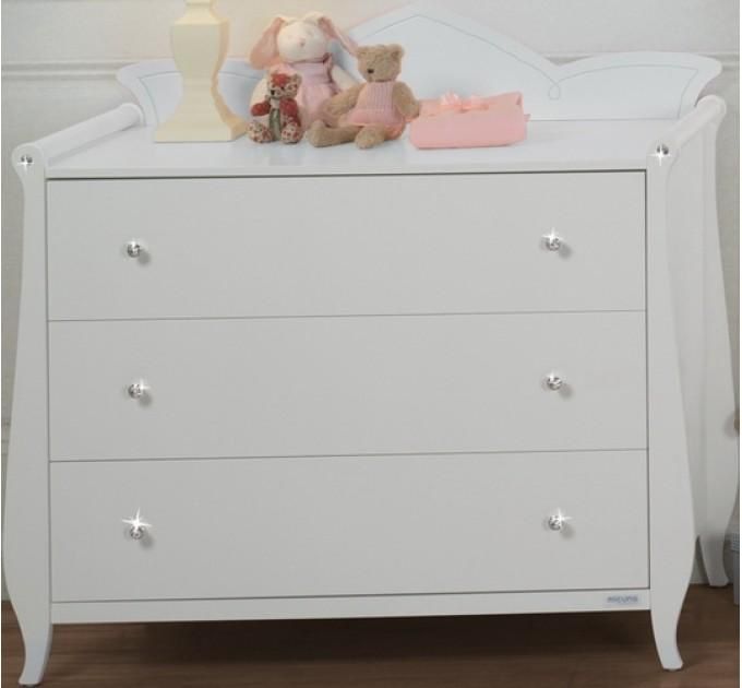 Comoda Micuna modelo “Princesa Anastasia” com cristais Swarovski