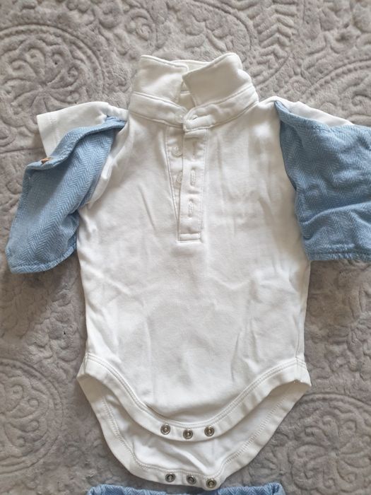 Komplet "garnitur" body z krótkim rękawem + spodnie Cool Club r. 62