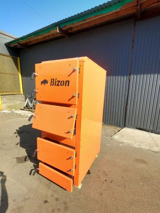 Котел на твердому паливі, утилізатор, довготривалого горіння Бізон 5мм