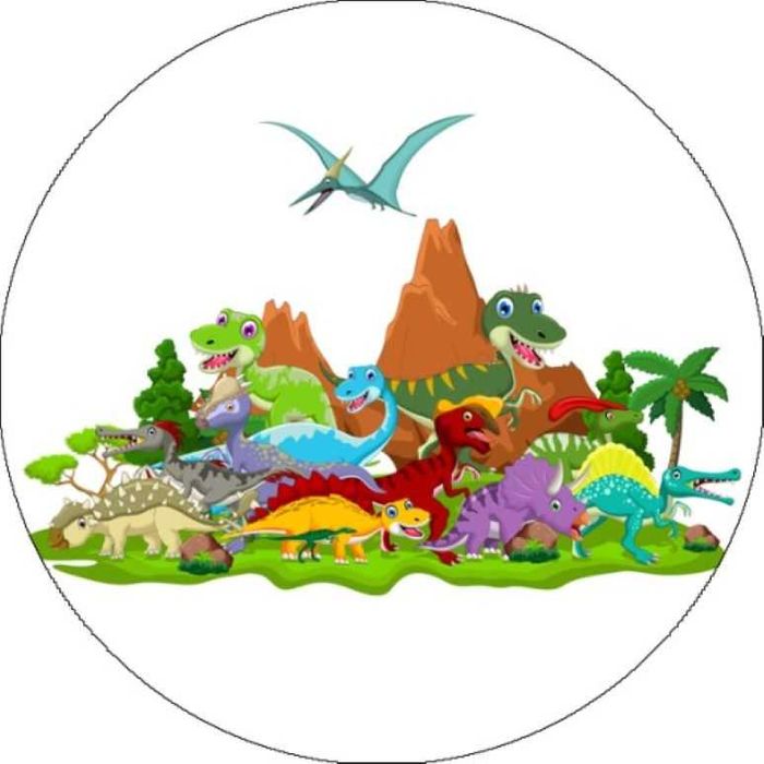 Opłatek na tort Urodziny Dinozaur T-Rex