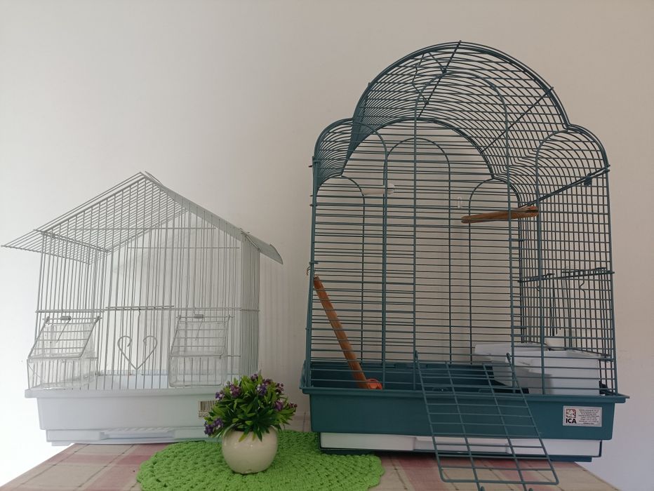 Gaiolas e brinquedos
