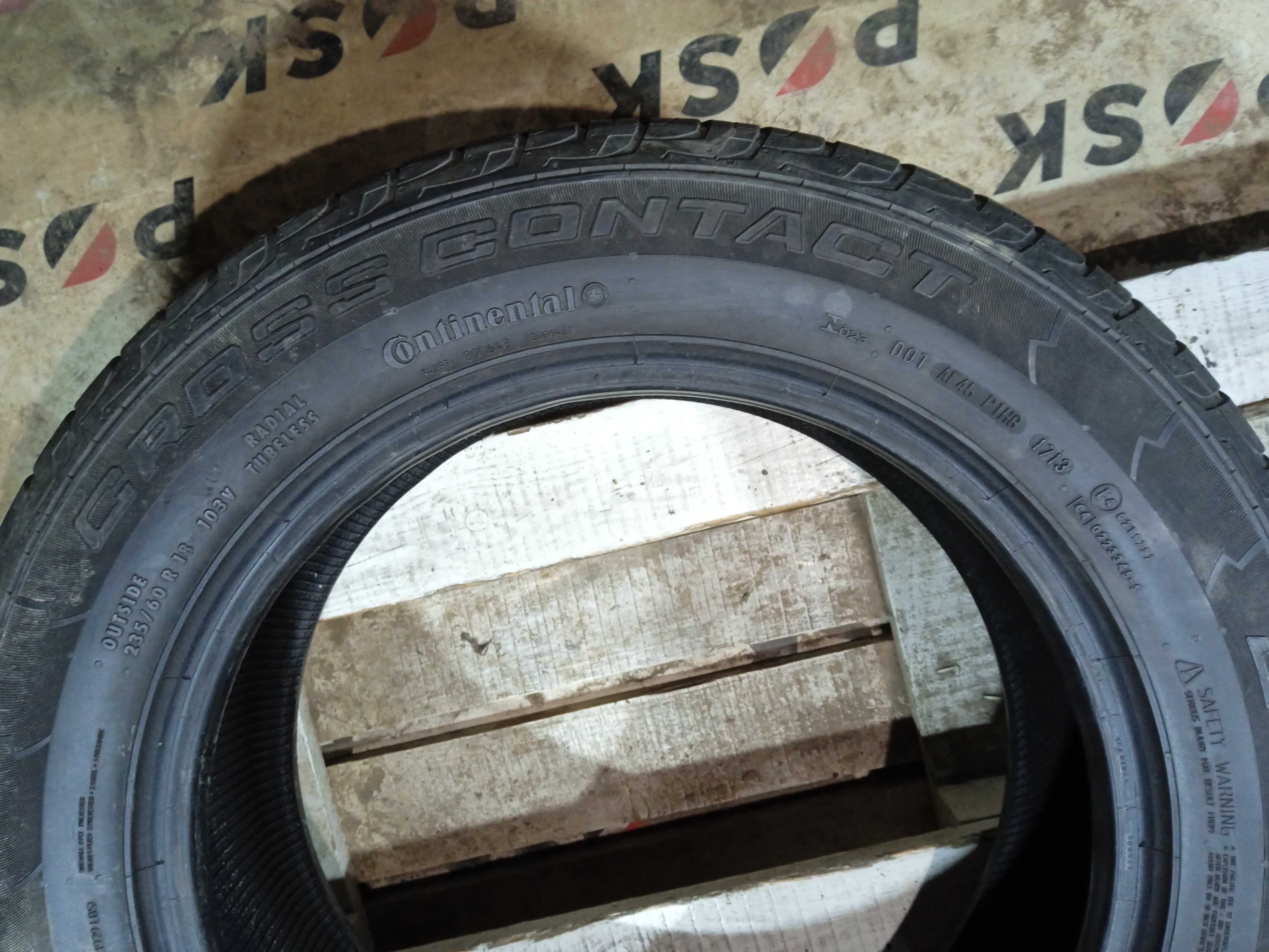 Літо 235/60 R18 continental crosscontact uhp, ціна комплекта 4400 грн