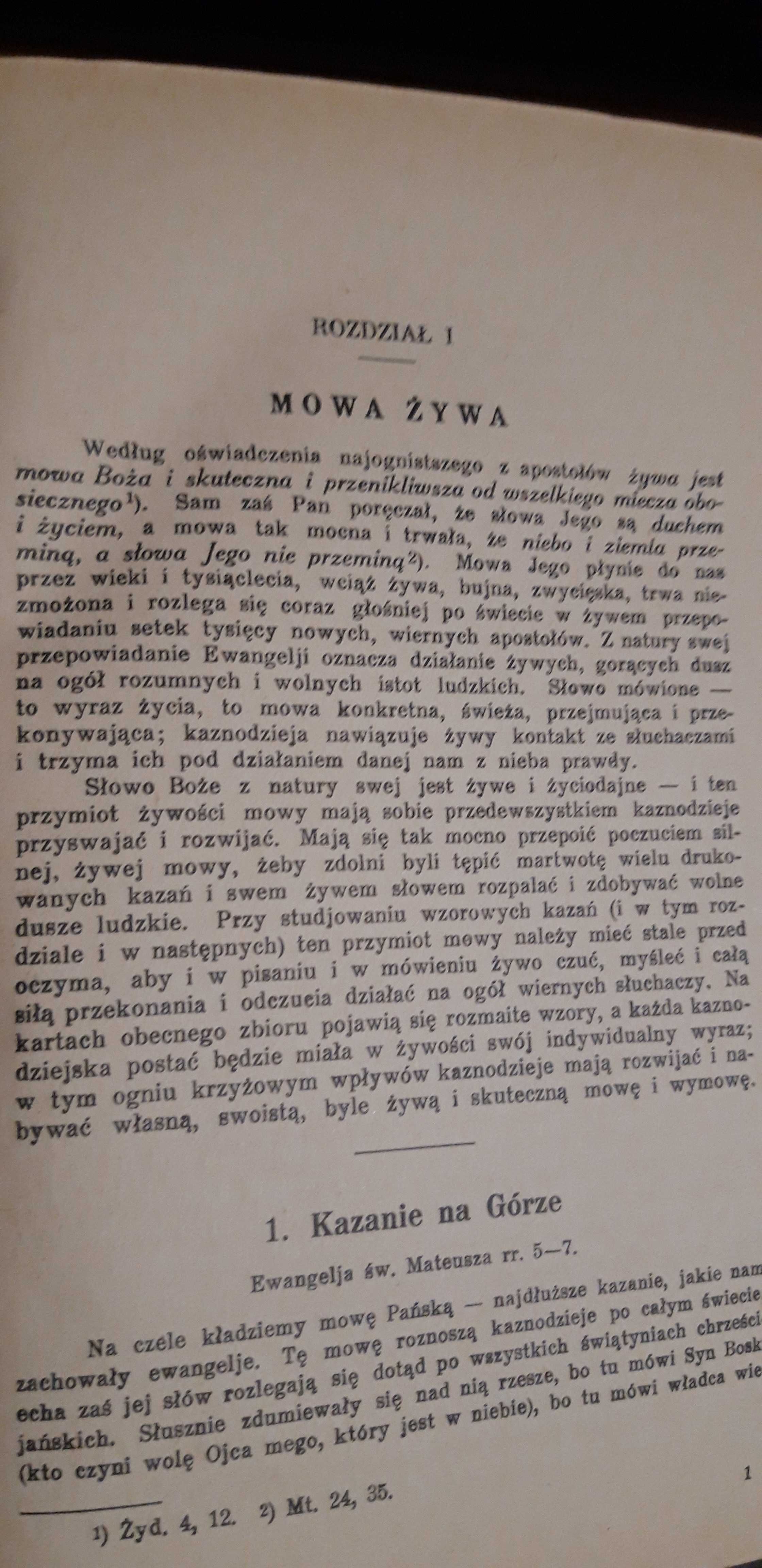 SZKOŁA  KAZNODZIEJSTWA - Ks.  Zygmunt  Pilch  -  Kielce  1937 opr.