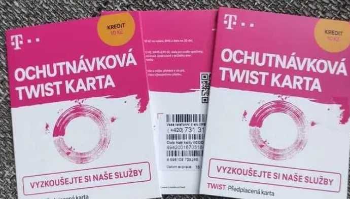 Czeskie T-mobile działające karty SIM startery telefoniczne aktywne