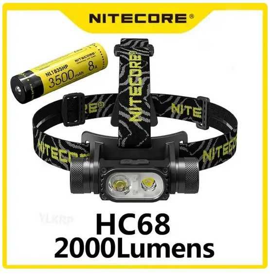 Latarka czołowa, czołówka Nitecore HC68 2000 lm