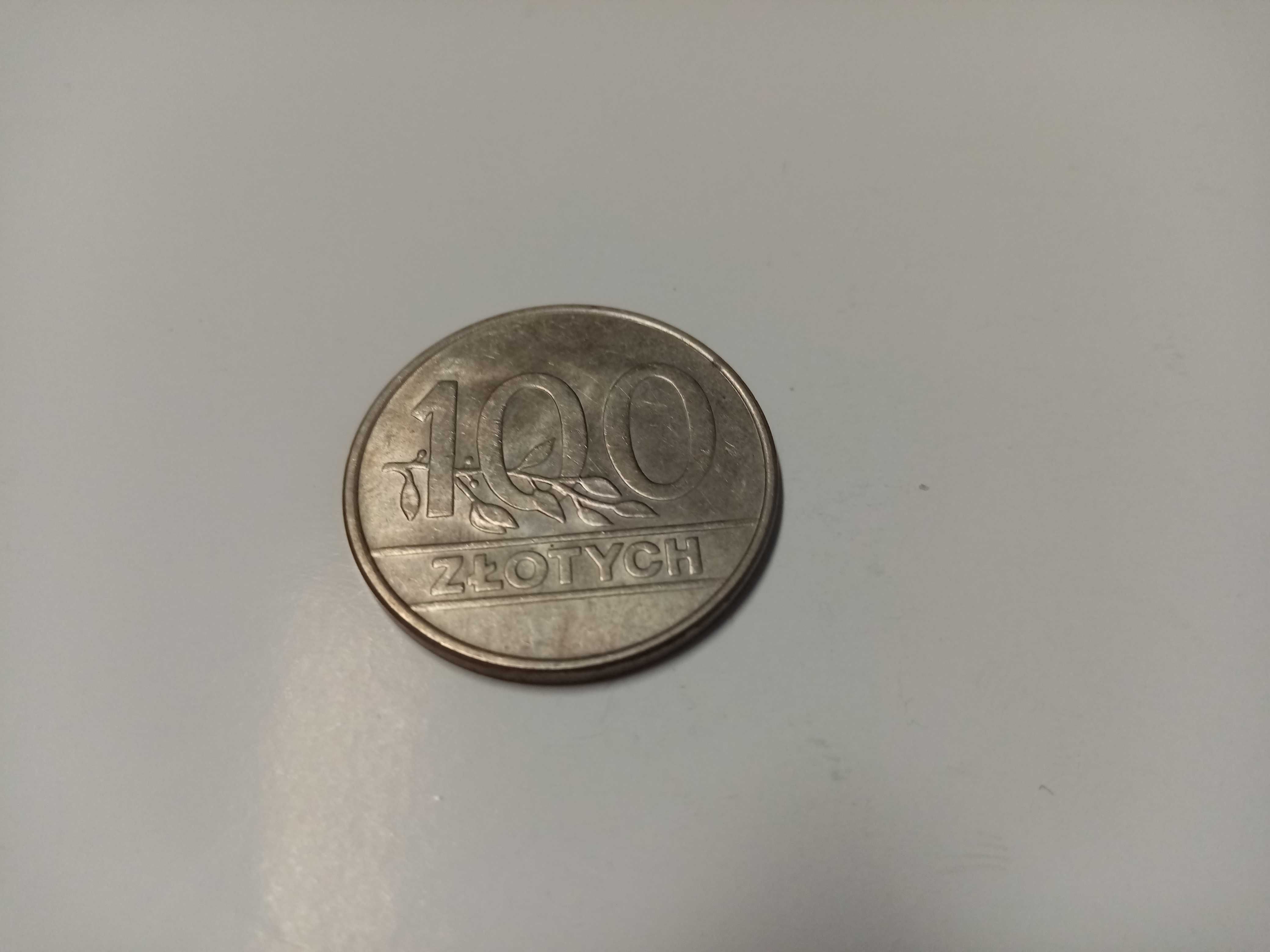 Moneta 100 zł rok 1990