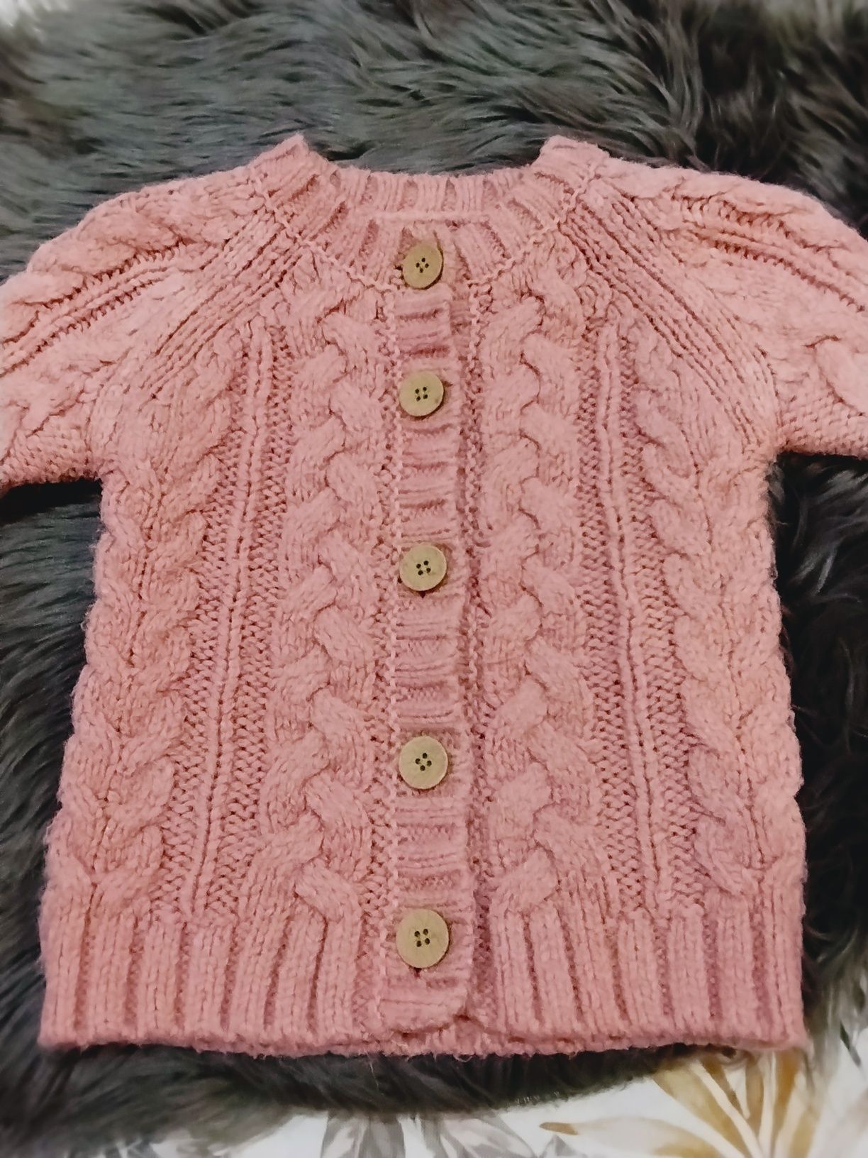 Sweter rozpinany dziewczęcy