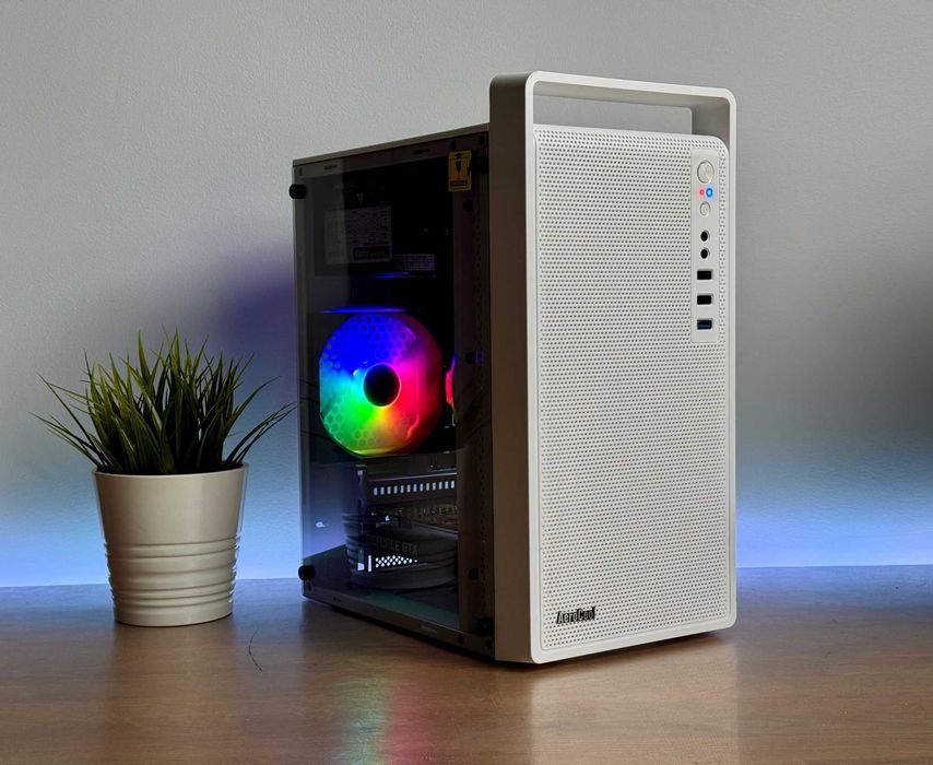Komputer Gamingowy RYZEN 5 5500 | GTX 1650 | 4.20GHz | SSD | RGB Biały