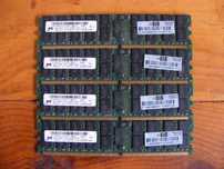 4GB Memória DDR2 800Mhz PC2-6400P ECC Registered Server RAM total 32GB