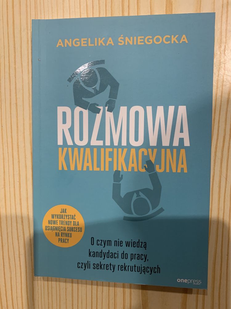 Niska cena.Książka 'Rozmowa kwalifikacyjna' Angelika Śniegocka