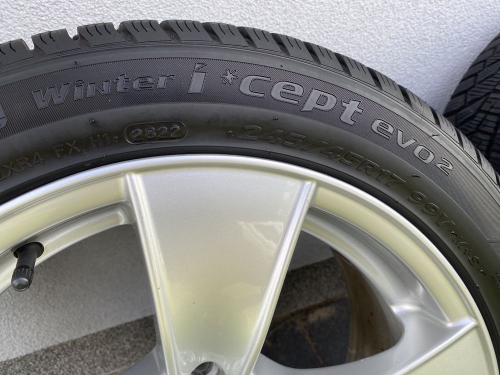 Koła zimowe BMW F10/F11 245/45/R17 HANKOOK 8.2mm DOT 2822