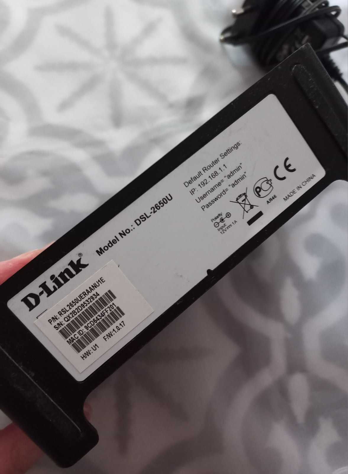 Маршрутизатор-Wi-Fi D-Link DSL-2650U б.в. ідеал.стан, робочий
