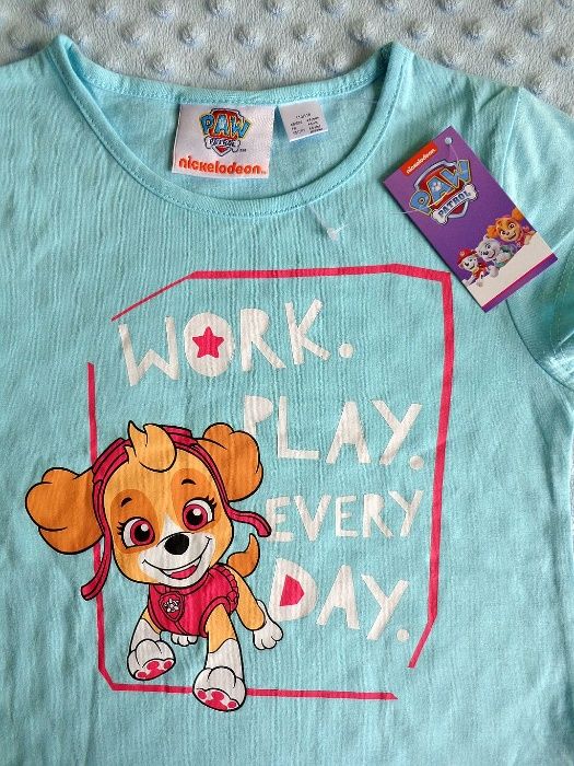 NOWY tshirt bluzka koszulka psi paw patrol lupilu lidl 110 116 metka