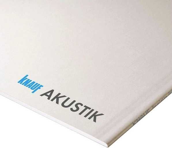 4x Płyta gipsowa akustyczna Knauf Akustik PLUS 12,5 mm 1200 x 2600