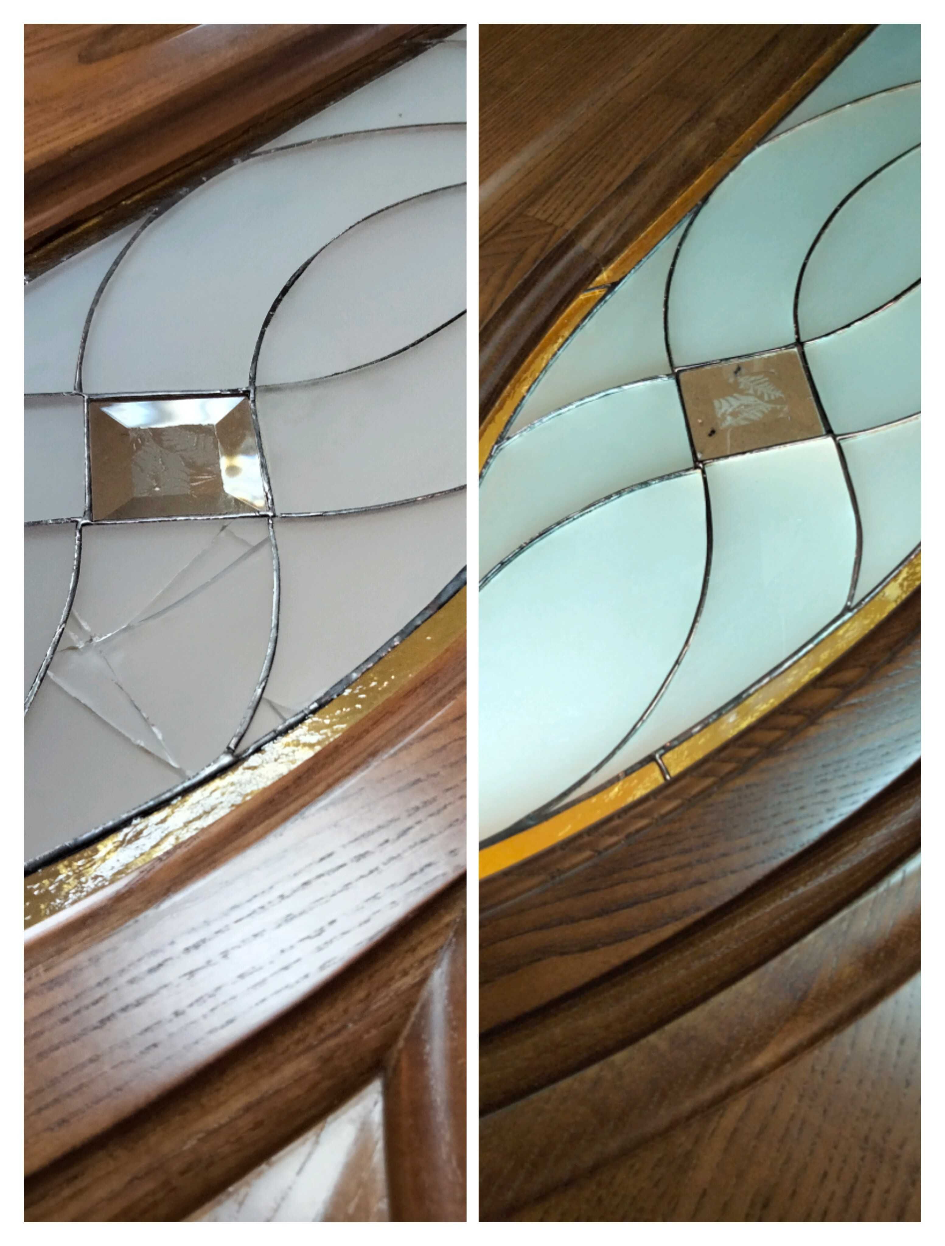 Реставрация, ремонт, восстановление – витраж Тиффани в двери, окна