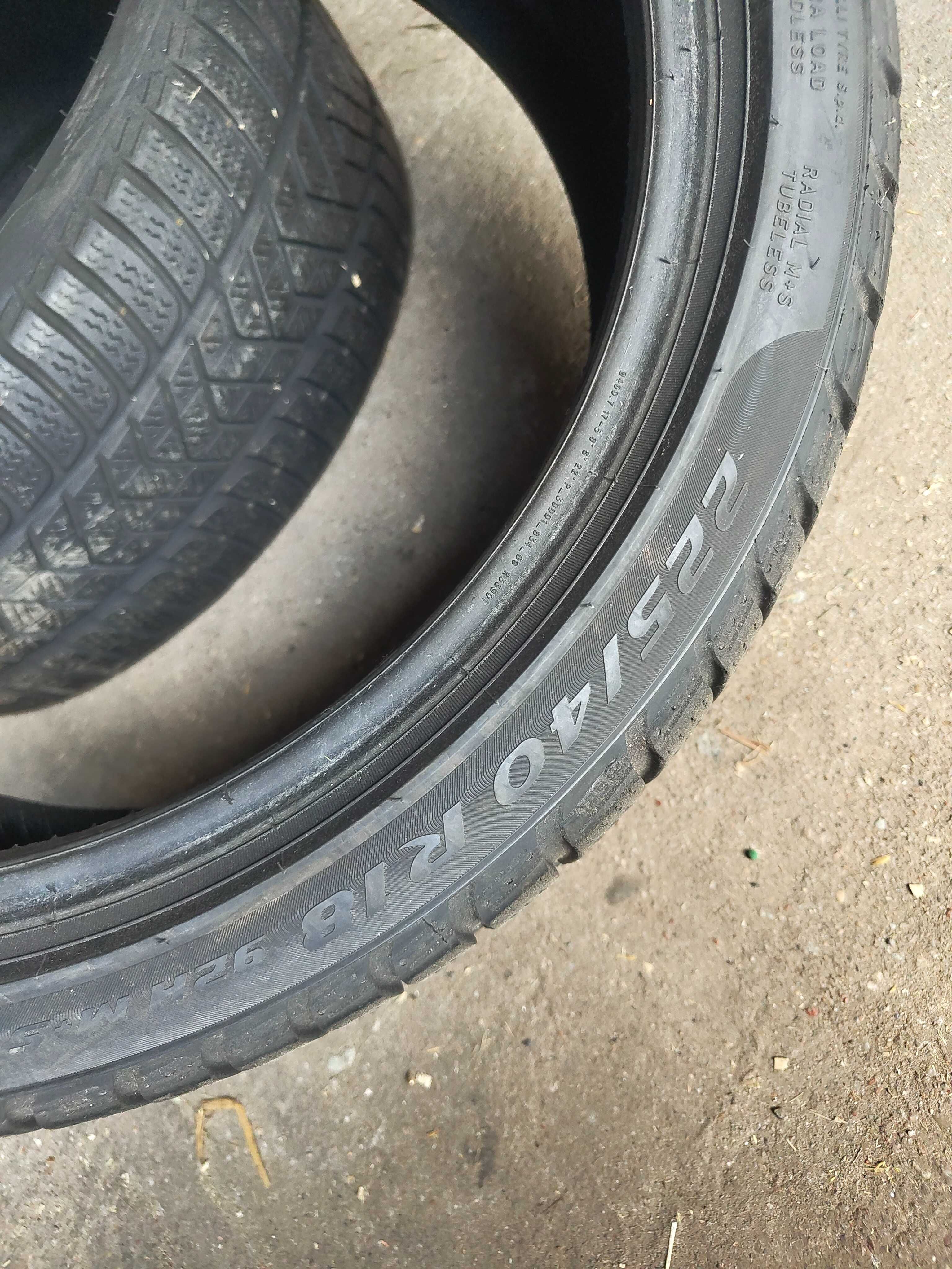 Opony zimowe uzywane 225 40 R18 Pirelli 2018 rok 2 sztuki z33