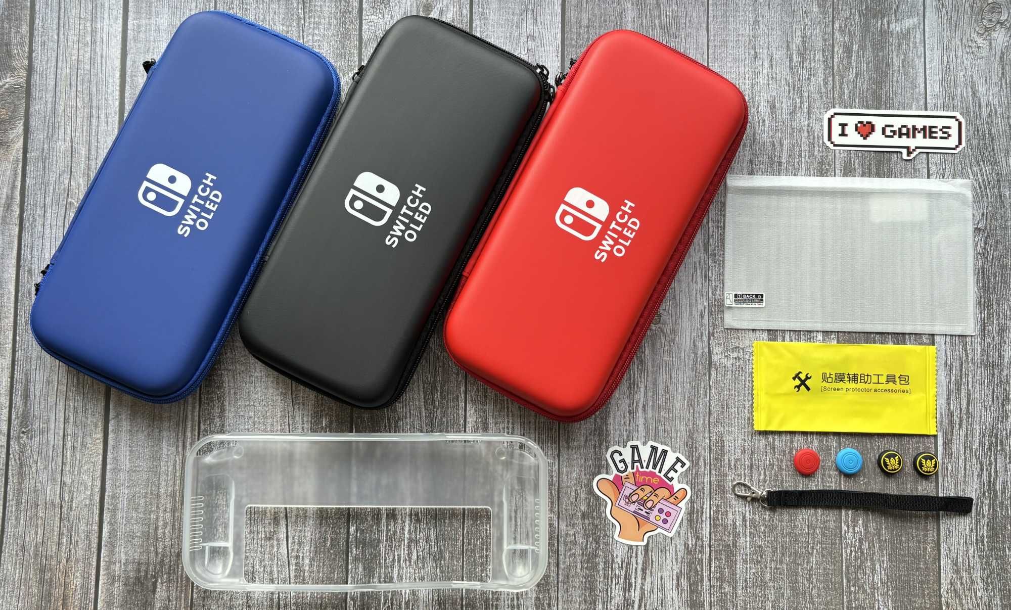 Акція! Набір Чохол / Чехол / Кейс + бампер + скло Nintendo Switch OLED