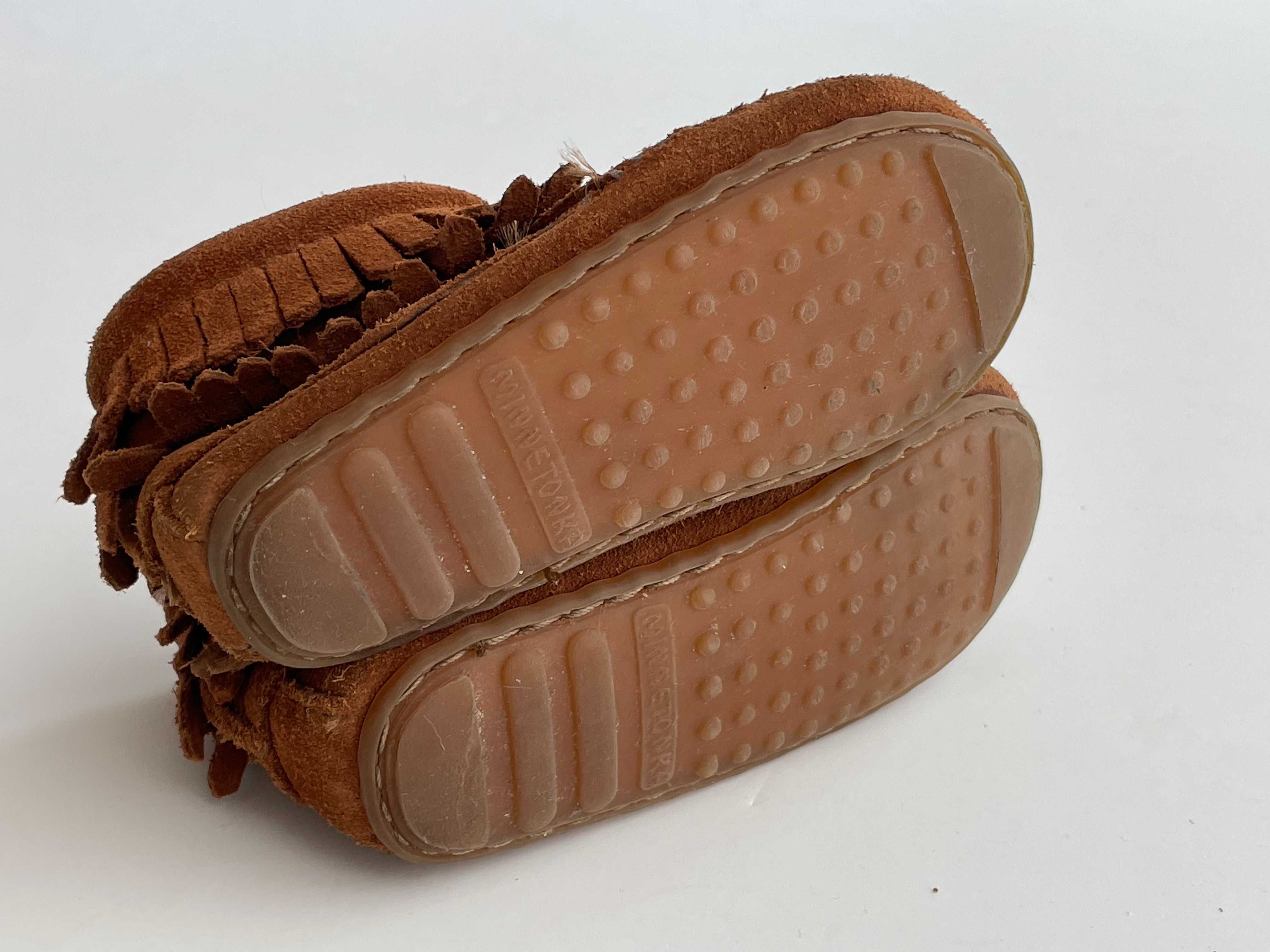 Botki Minnetonka zamszowe 14 cm stan idealny