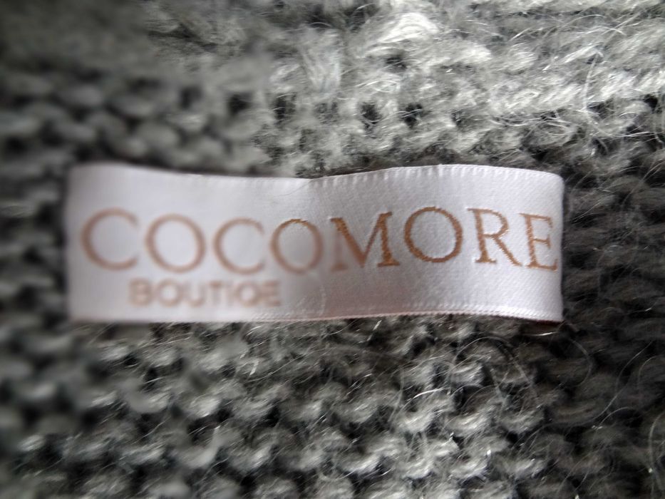 Długi, ciepły sweter damski z moherem, Cocomore rozm. uniwersalny