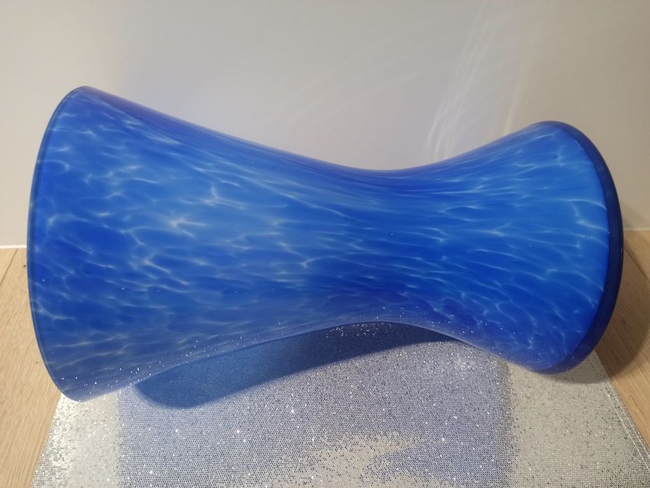 Bardzo duży wazon, szkło kolorowe 34cm