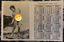 Calendário e postais eróticos