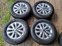 VW T5,T6,MULTIVAN KOLA 6,5X16 ET51 5X120,HANKOOK 215/65R16 7,5mm super stan