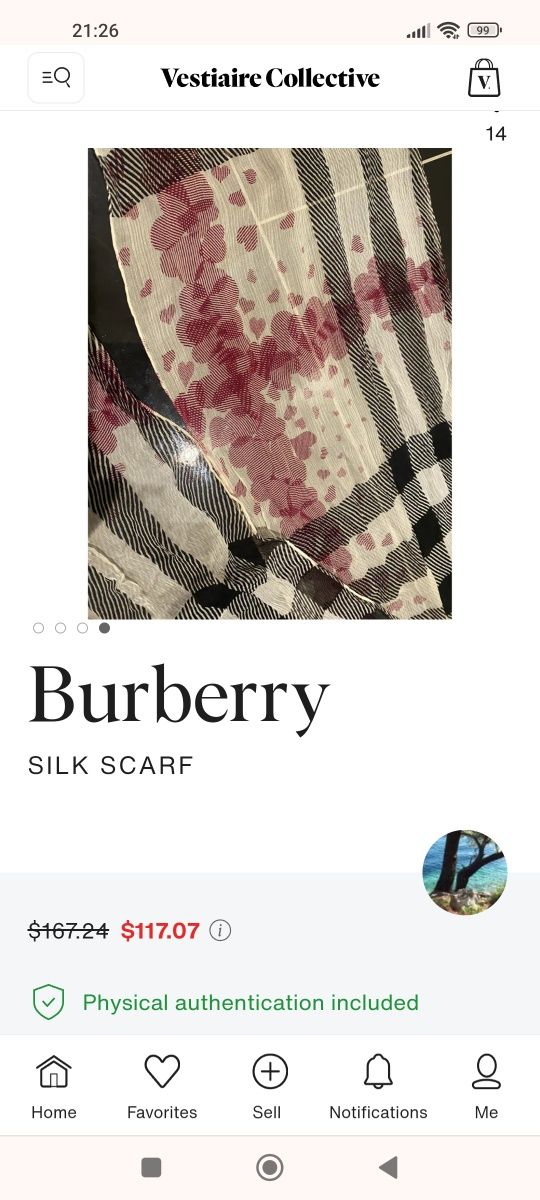 Burberry шарф хустка шовк Італія Italy
