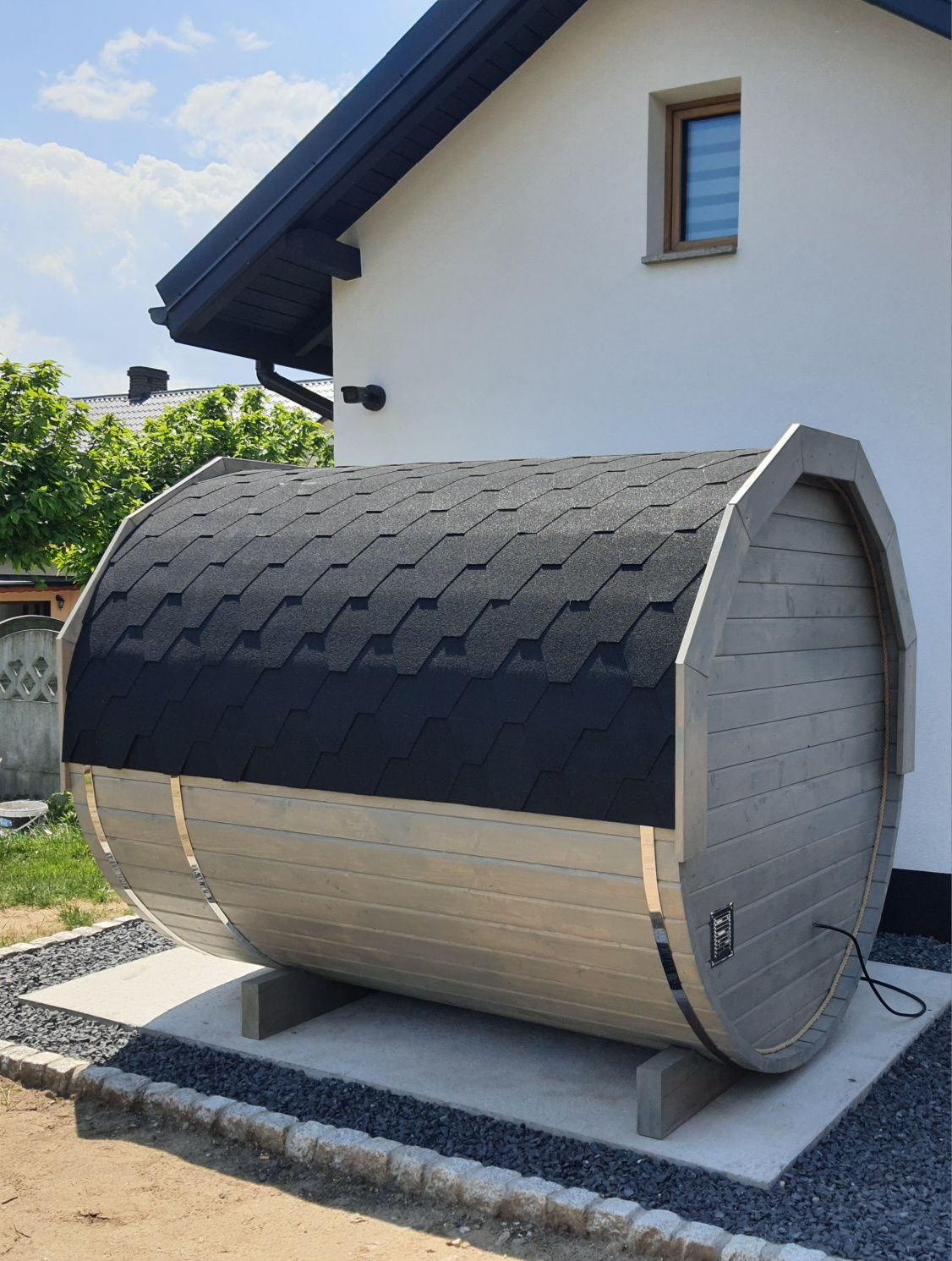 Sauny ogrodowe beczka