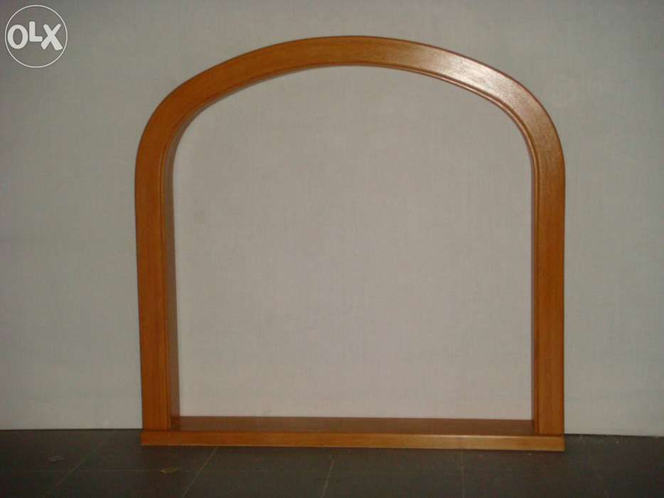 Porta redonda inteira em madeira maciça solid wood