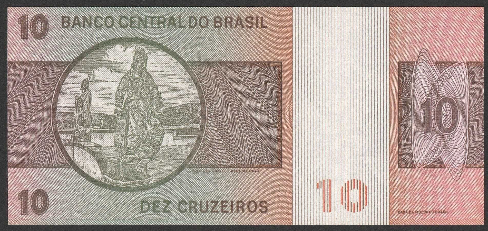 Brazylia 10 cruzeiros 1980 - stan bankowy UNC