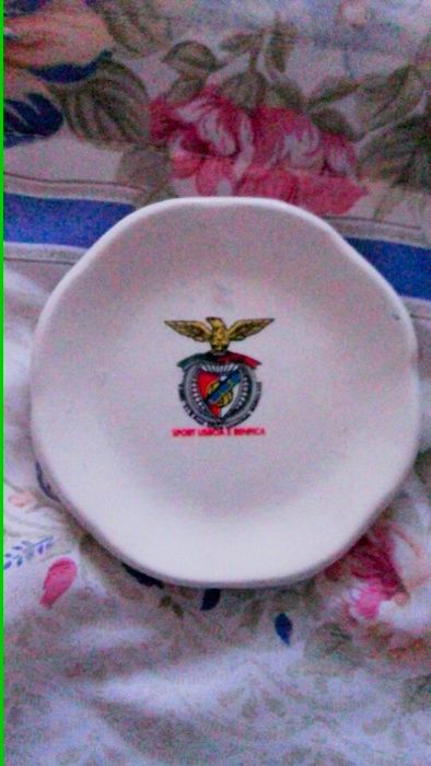Prato Decorativo Benfica E Caixote De Armazenamento Novos