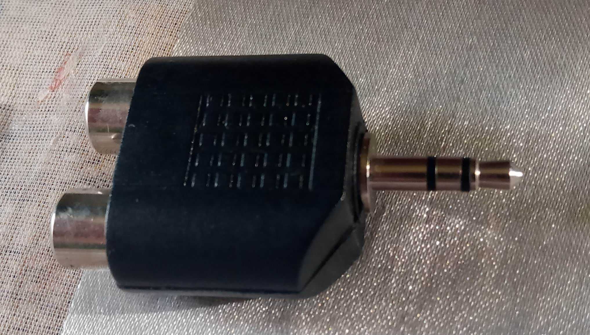Adapter jack 3,5mm - 2 x cinch