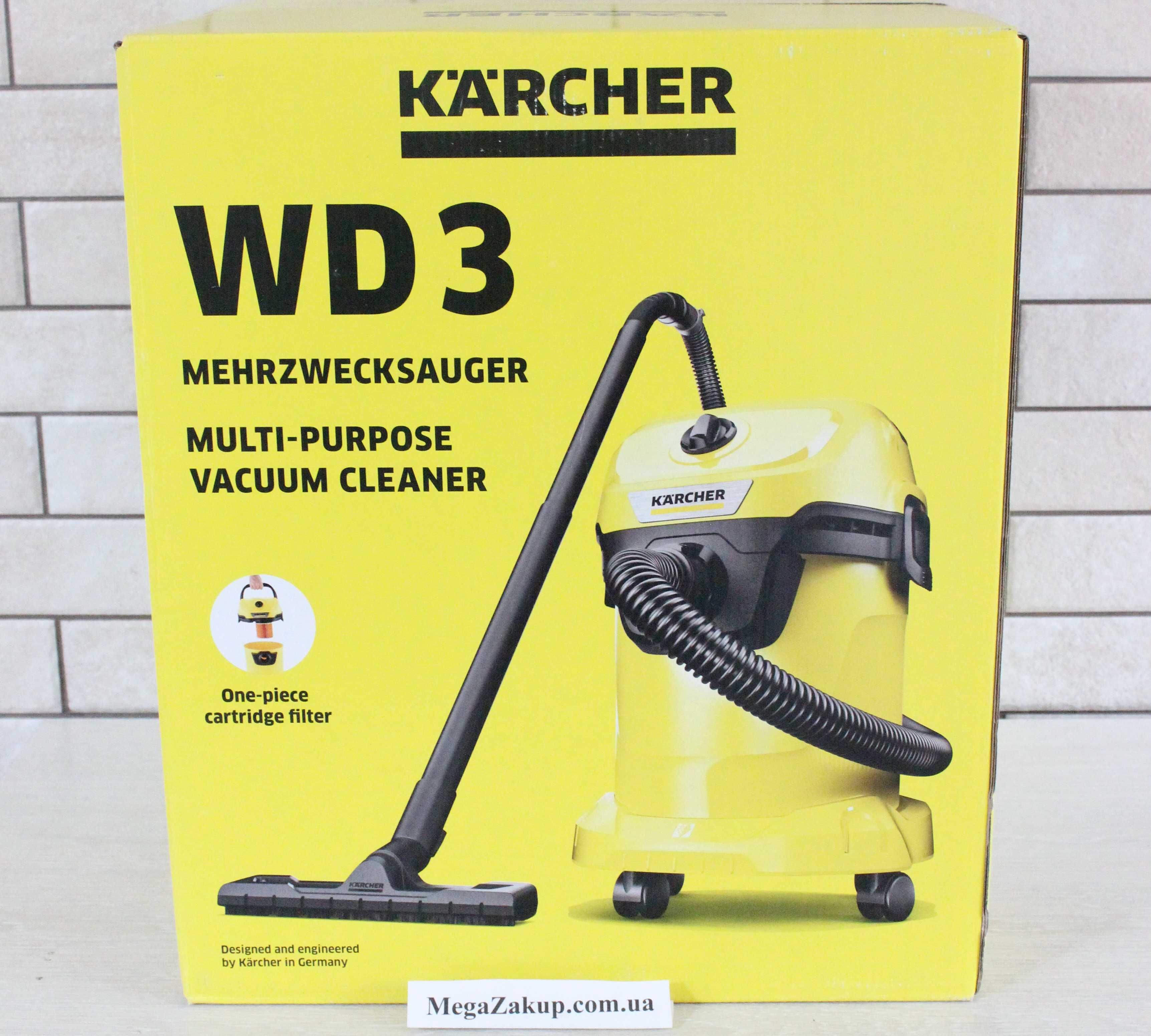 Хозяйственный пылесос Karcher WD 3 Новый! в наличии! Оригинал!