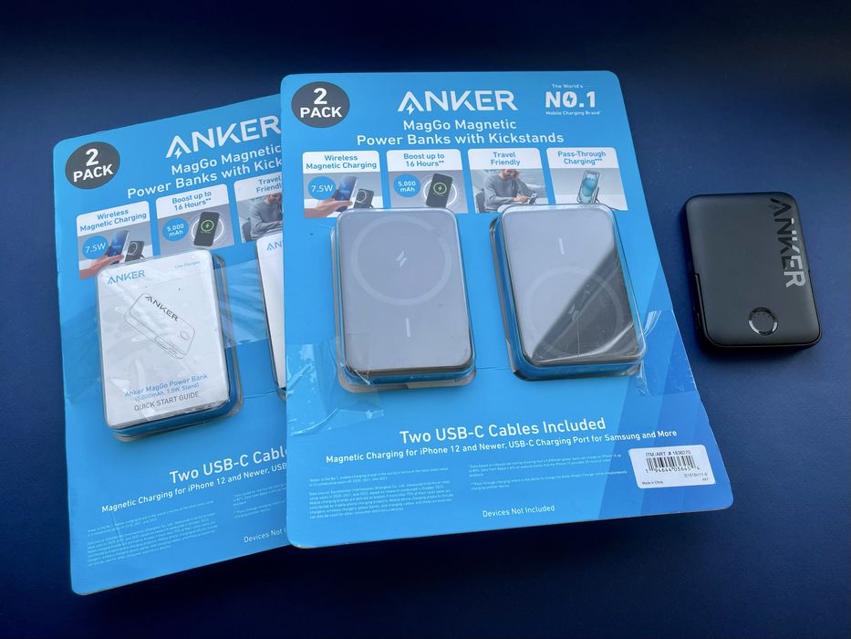 Павербанк Anker MagGo Magnetic Power Bank 5000 7.5w Stand Usb-C Port