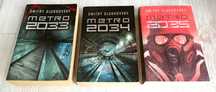 3x Dmitry Glukhovsky Metro 2033 + Metro 2034 + Metro 2035    bdb