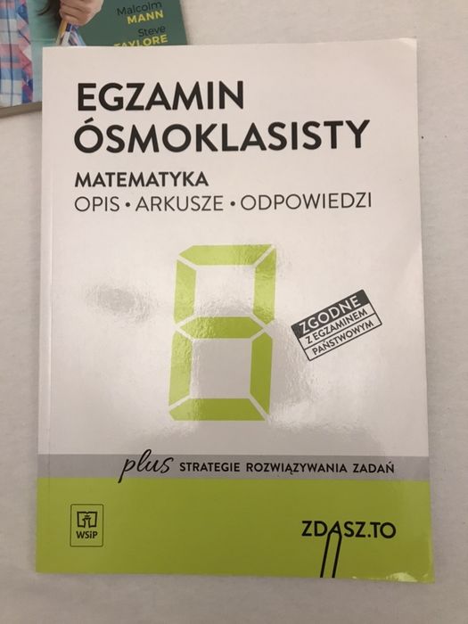 Egzamin ósmoklasisty polski, angielski, matematyka.
