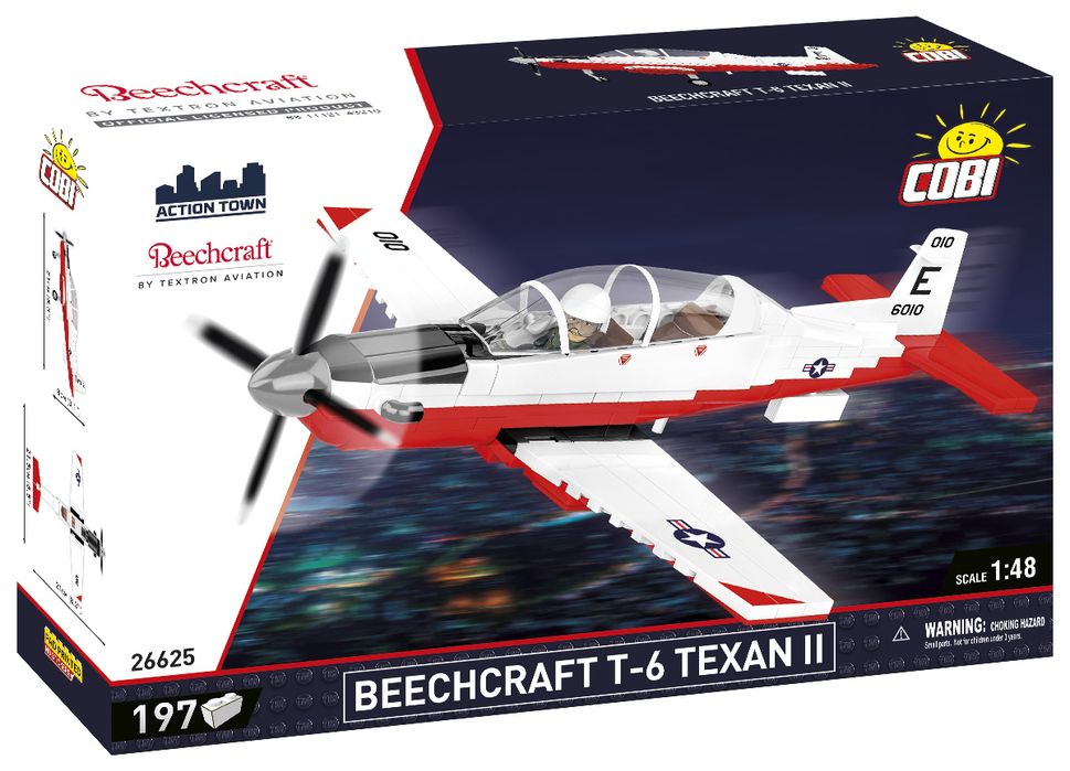 Klocki Cobi 26625 Samolot T-6 Texan Ii Beechcraft 197 El.
