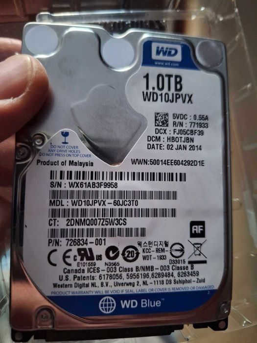 WD Blue 1Tb 2.5" 2.5 cala dysk laptopowy