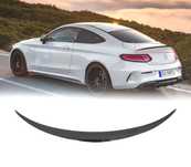 LIP SPOILER TRASEIRO MERCEDES CLASE C COUPE C205 14-17 LOOK AMG PRETO BRILHANTE