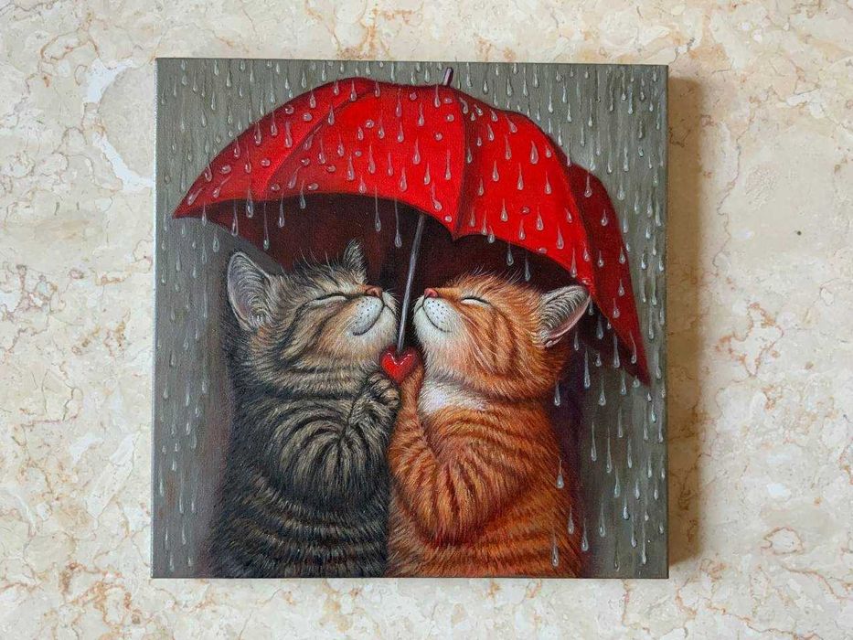 Картина парасолька для двох