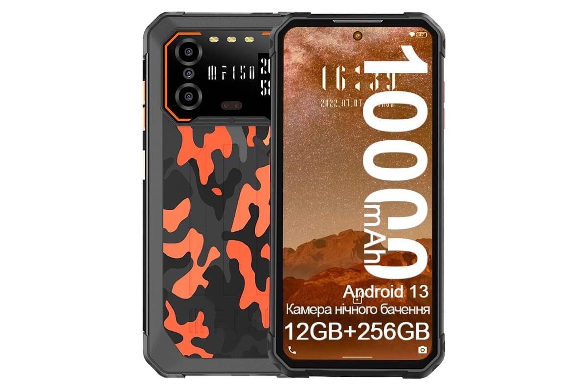 10000Мач 6+256GB Oukitel F150 B2 Два Экрана Ночное видение IP68/69K